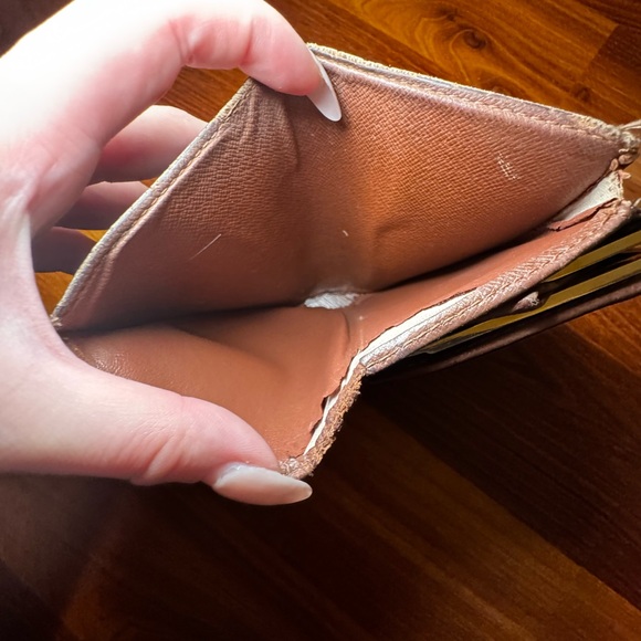 AUTHENTIC Louis Vuitton LV Monogram Coated Canvas French Purse Wallet - Picture 4 of 6